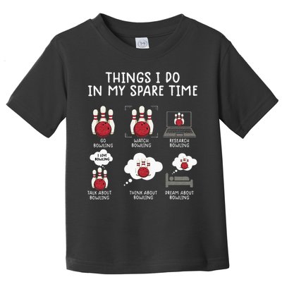 Funny Bowling For Men Toddler T-Shirt