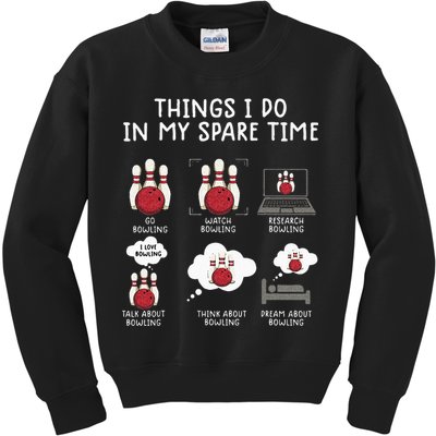 Funny Bowling For Men Kids Sweatshirt