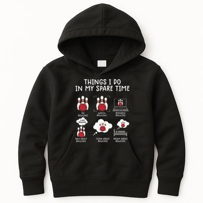 Funny Bowling For Men Kids Hoodie