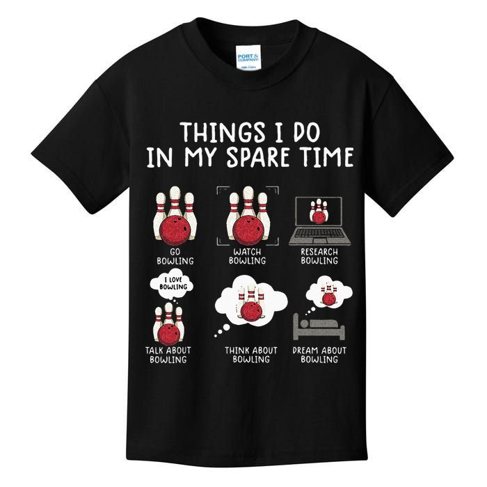 Funny Bowling For Men Kids T-Shirt