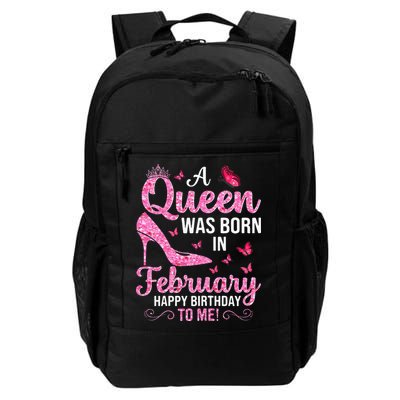 February Birthday For Wo Queen Born Backpack