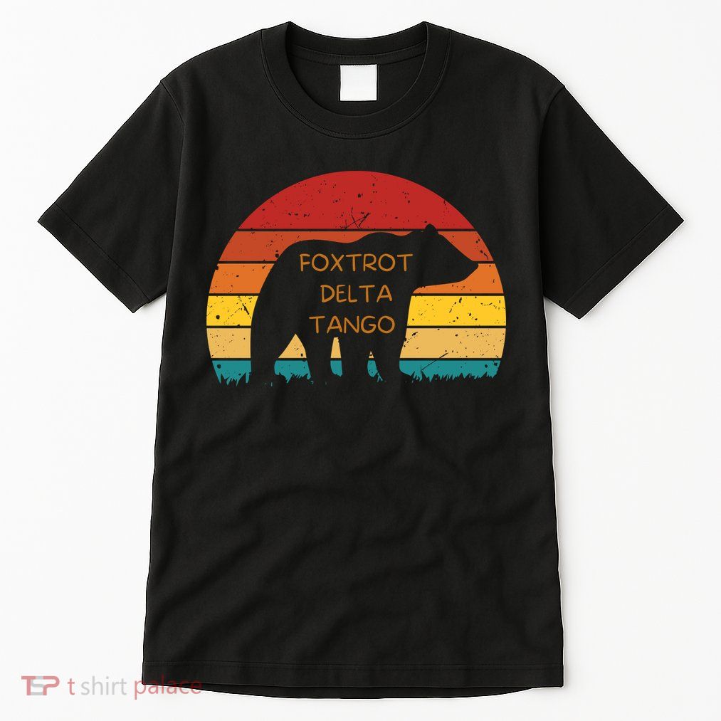Funny Bear Foxtrot Delta Tango  Tall T-Shirt