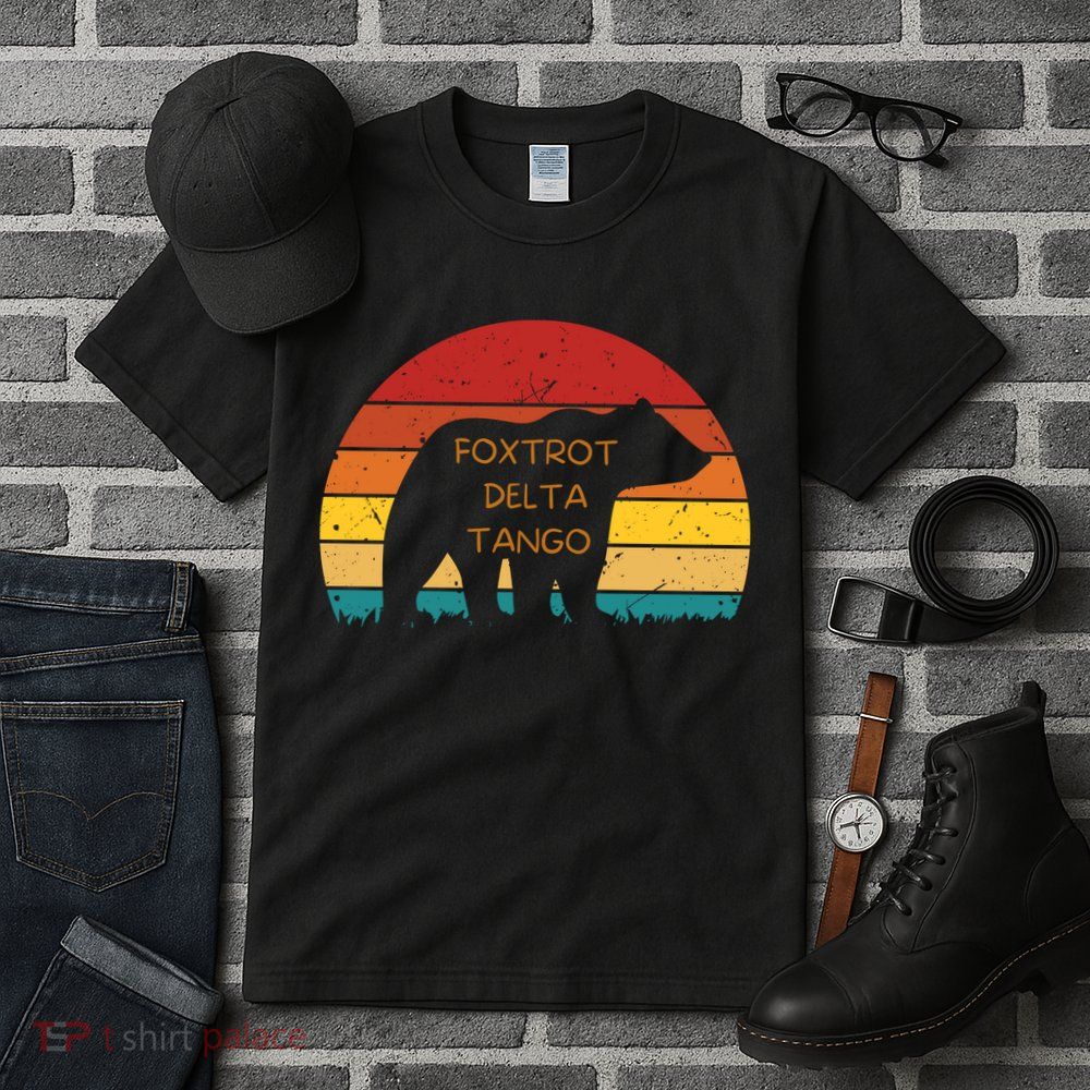 Funny Bear Foxtrot Delta Tango  Tall T-Shirt