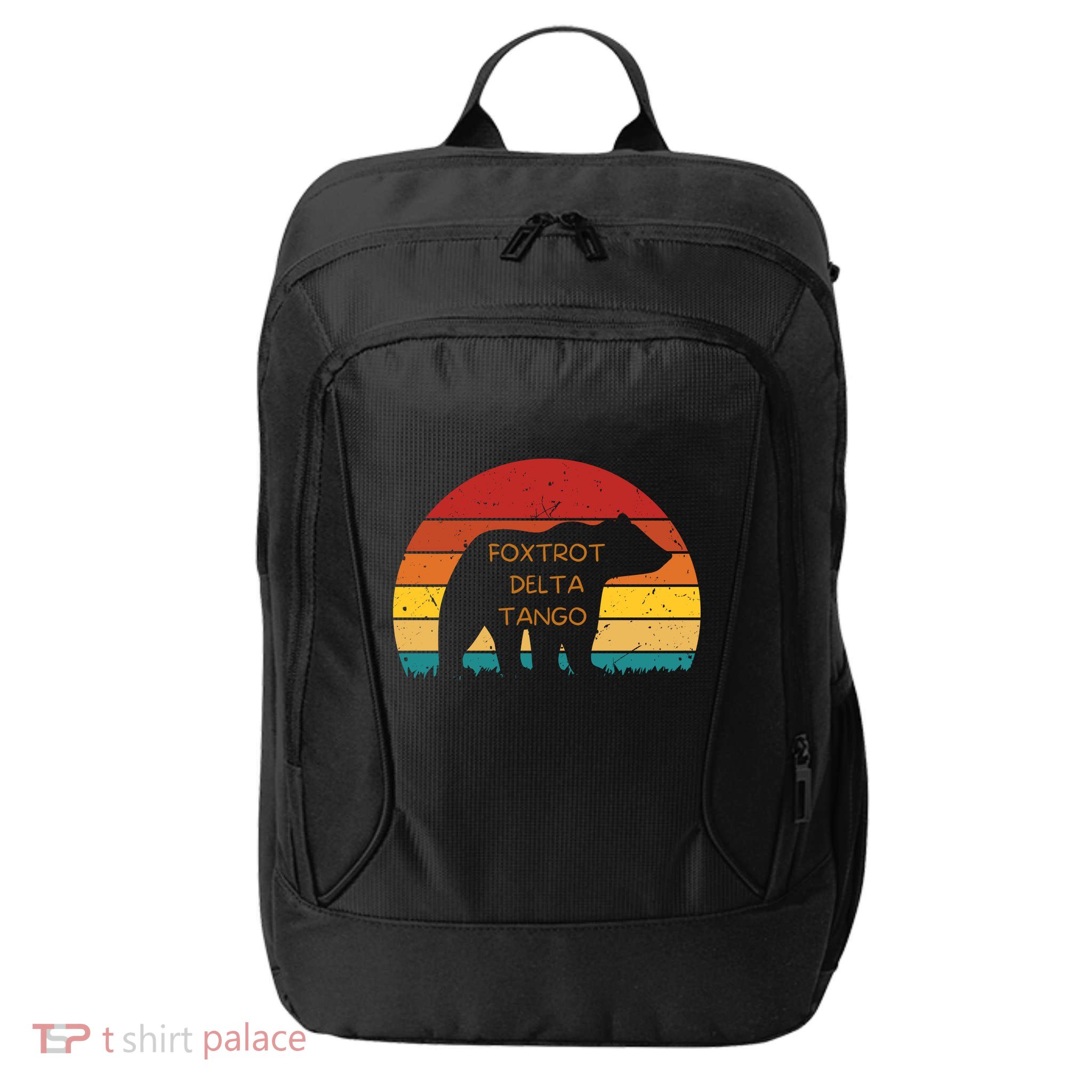 Funny Bear Foxtrot Delta Tango  City Backpack
