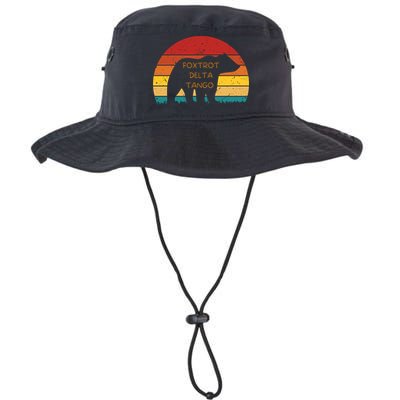 Funny Bear Foxtrot Delta Tango  Bucket Hat