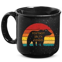 Funny Bear Foxtrot Delta Tango  15oz Campfire Ceramic Mug