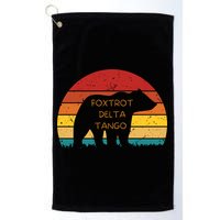 Funny Bear Foxtrot Delta Tango  Golf Towel