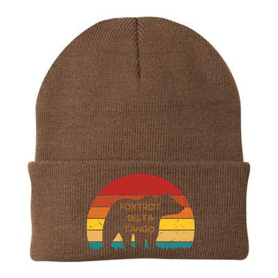 Funny Bear Foxtrot Delta Tango  Beanie