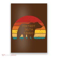 Funny Bear Foxtrot Delta Tango  Poster