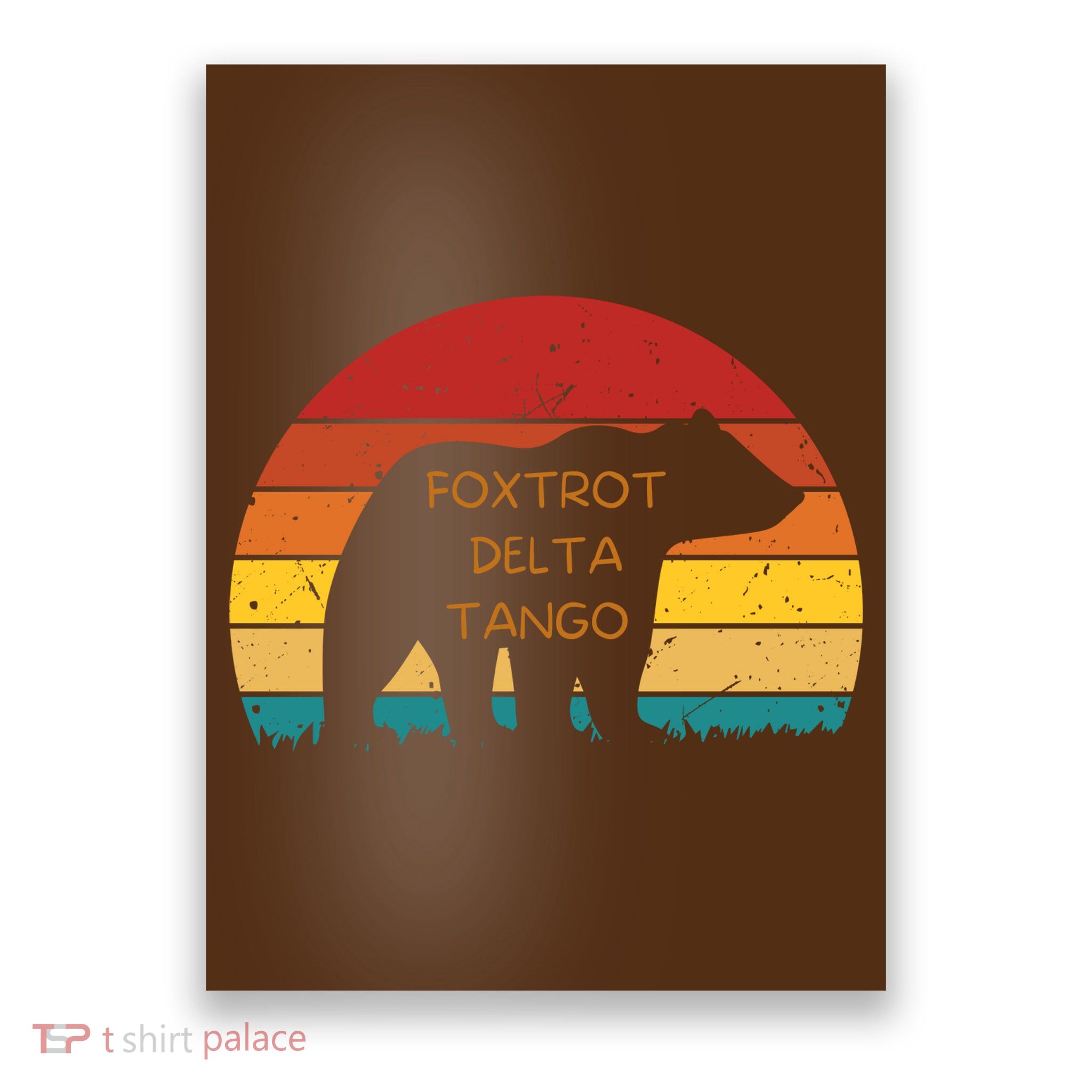 Funny Bear Foxtrot Delta Tango  Poster