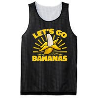 Funny Banana Fruit Lets Go Bananas Mesh Reversible Basketball Jersey Tank