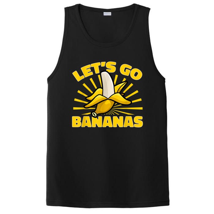 Funny Banana Fruit Lets Go Bananas PosiCharge Competitor Tank