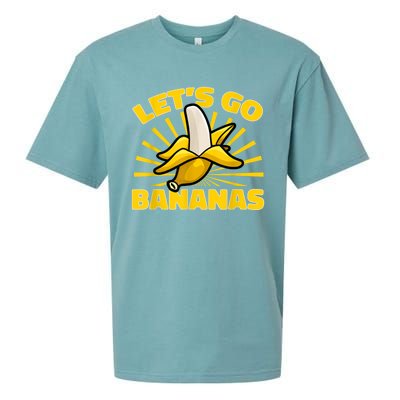 Funny Banana Fruit Lets Go Bananas Sueded Cloud Jersey T-Shirt