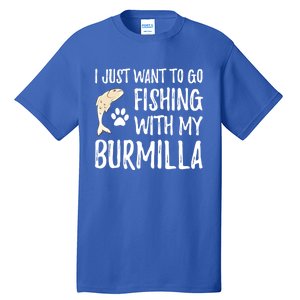 Fishing Burmilla For Boating Cat Mom Or Cat Dad Gift Tall T-Shirt