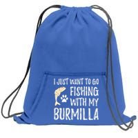 Fishing Burmilla For Boating Cat Mom Or Cat Dad Gift Sweatshirt Cinch Pack Bag