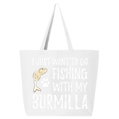 Fishing Burmilla For Boating Cat Mom Or Cat Dad Gift 25L Jumbo Tote