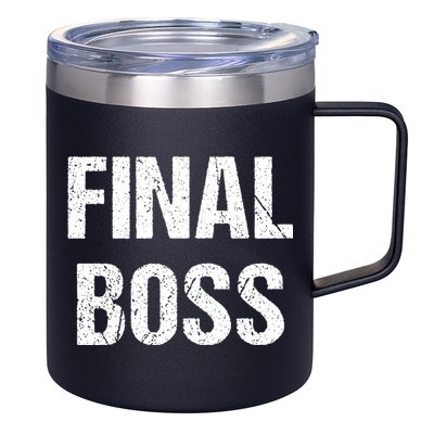 Final Boss 12oz Stainless Steel Coffee Mug