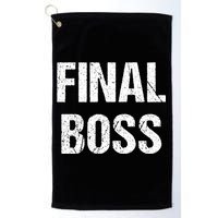 Final Boss Golf Towel