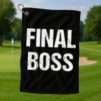 Final Boss Golf Towel