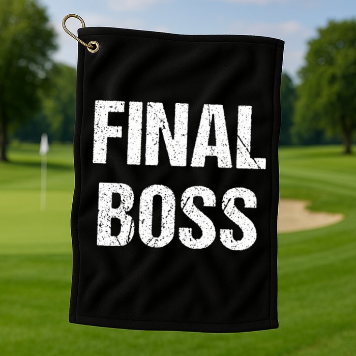 Final Boss Golf Towel