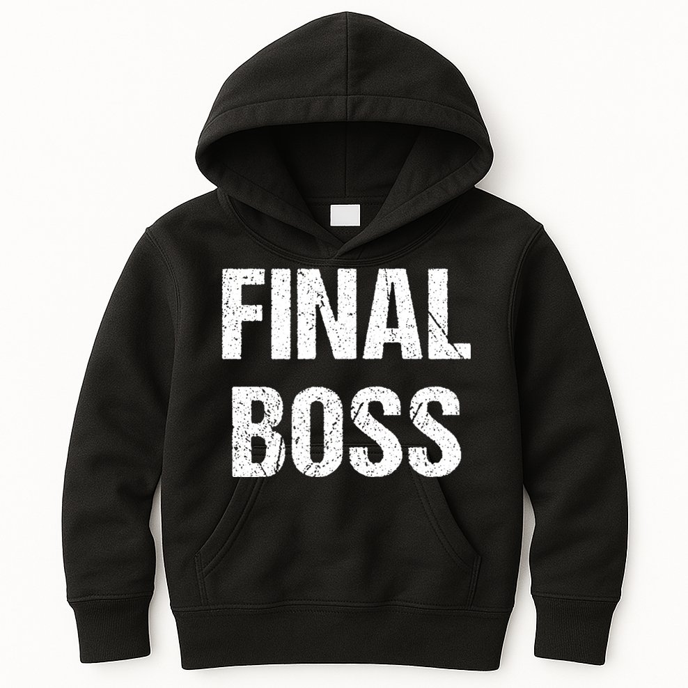 Final Boss Kids Hoodie
