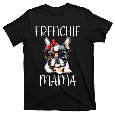 French Bulldog Frenchie Mama Watercolor Dog Mother's Day Mom T-Shirt