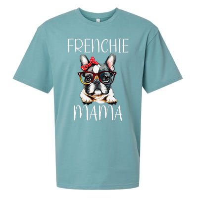 French Bulldog Frenchie Mama Watercolor Dog Mother's Day Mom Sueded Cloud Jersey T-Shirt