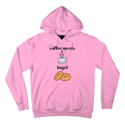 Funny Breakfast Funny Gift Coffee Meets Bagels Food Lover Design Gift Hoodie