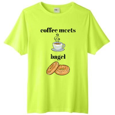 Funny Breakfast Funny Gift Coffee Meets Bagels Food Lover Design Gift Tall Fusion ChromaSoft Performance T-Shirt