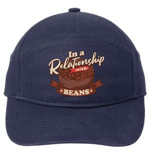 Funny Bean Food Quotes Vegetable Lover Vegan Vegetarian Gift 7-Panel Snapback Hat