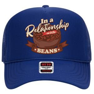 Funny Bean Food Quotes Vegetable Lover Vegan Vegetarian Gift High Crown Mesh Back Trucker Hat