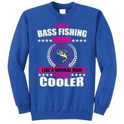 Funny Bass Fishing Mom Largemouth Bass Fish Gift Sweatshirt