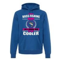 Funny Bass Fishing Mom Largemouth Bass Fish Gift Premium Hoodie