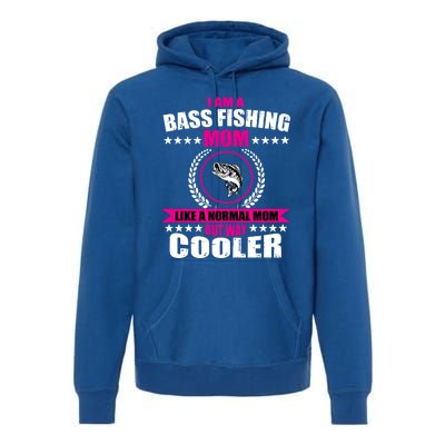 Funny Bass Fishing Mom Largemouth Bass Fish Gift Premium Hoodie