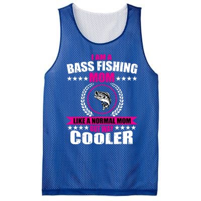 Funny Bass Fishing Mom Largemouth Bass Fish Gift Mesh Reversible Basketball Jersey Tank