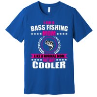 Funny Bass Fishing Mom Largemouth Bass Fish Gift Premium T-Shirt