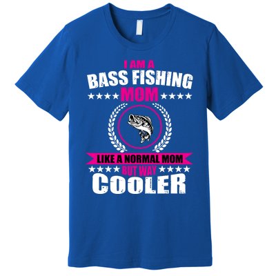 Funny Bass Fishing Mom Largemouth Bass Fish Gift Premium T-Shirt