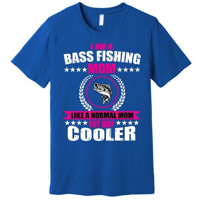 Funny Bass Fishing Mom Largemouth Bass Fish Gift Premium T-Shirt