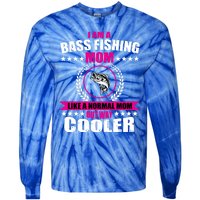 Funny Bass Fishing Mom Largemouth Bass Fish Gift Tie-Dye Long Sleeve Shirt