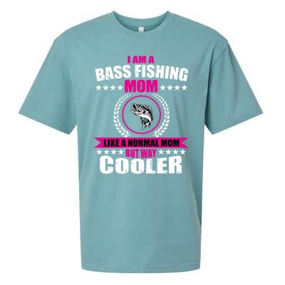 Funny Bass Fishing Mom Largemouth Bass Fish Gift Sueded Cloud Jersey T-Shirt