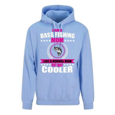 Funny Bass Fishing Mom Largemouth Bass Fish Gift Unisex Surf Hoodie