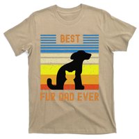 Funny Best Fur Dad Ever Vintage Retro Dog And Cat Owner T-Shirt