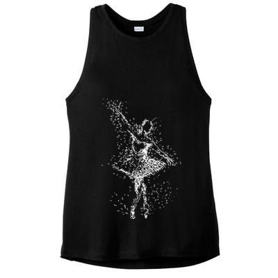 Fading Ballerina Ladies PosiCharge Tri-Blend Wicking Tank