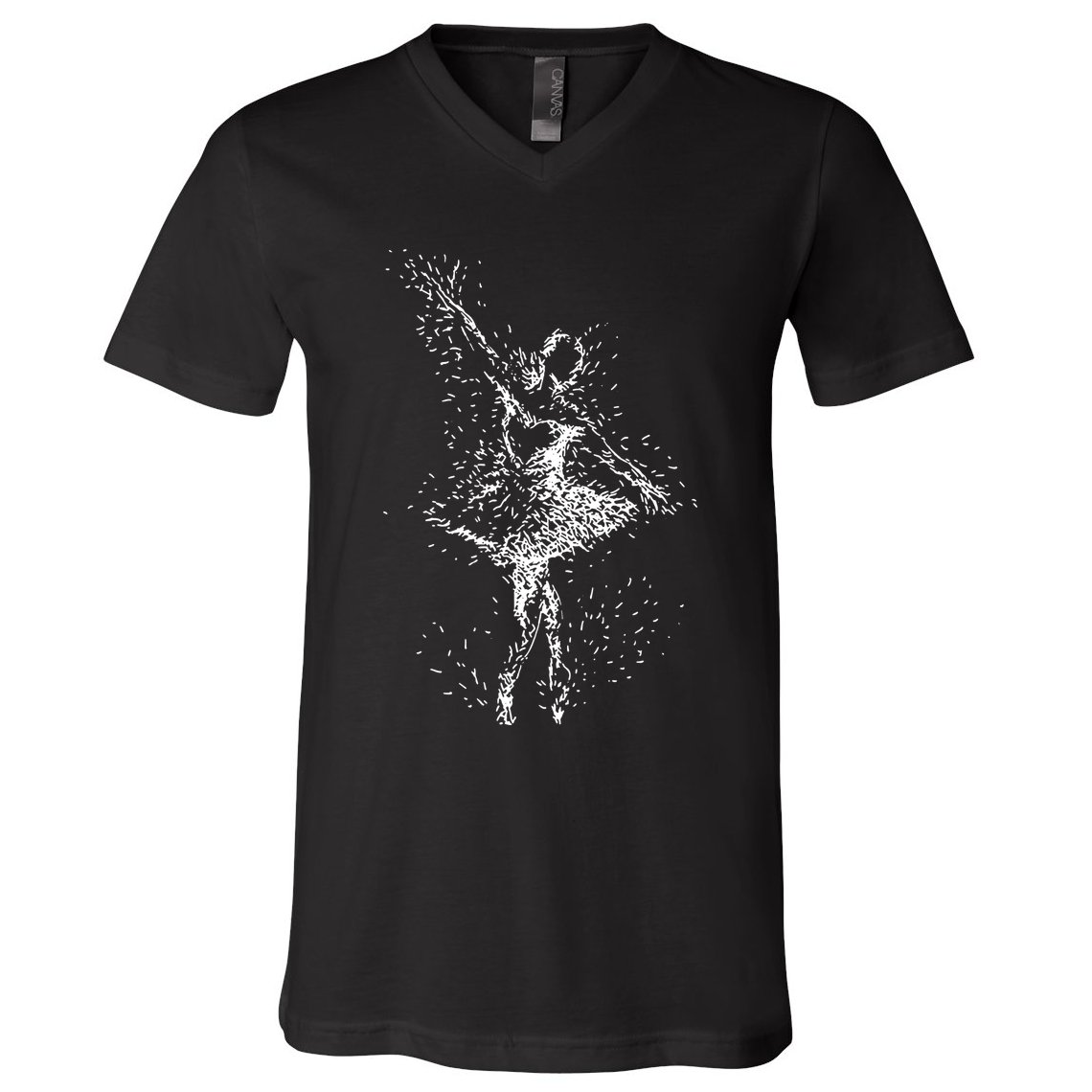 Fading Ballerina V-Neck T-Shirt