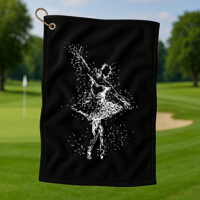 Fading Ballerina Golf Towel
