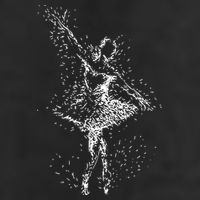 Fading Ballerina Golf Towel