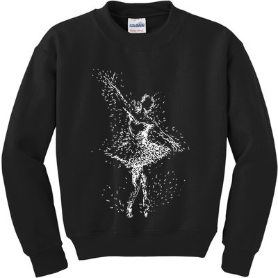 Fading Ballerina Kids Sweatshirt