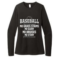 Funny Baseball Fan Baseball Player Womens CVC Long Sleeve Shirt