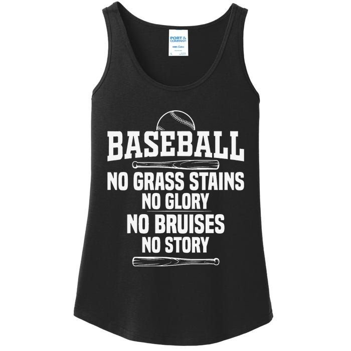 Funny Baseball Fan Baseball Player Ladies Essential Tank