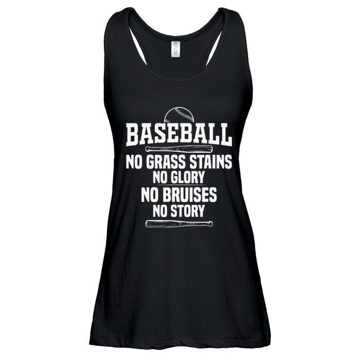 Funny Baseball Fan Baseball Player Ladies Essential Flowy Tank